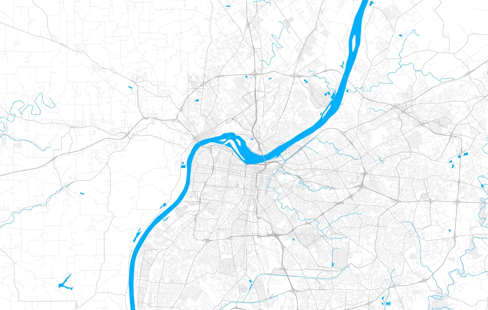 Louisville-Map Service Area- Diamond Custom Coatings