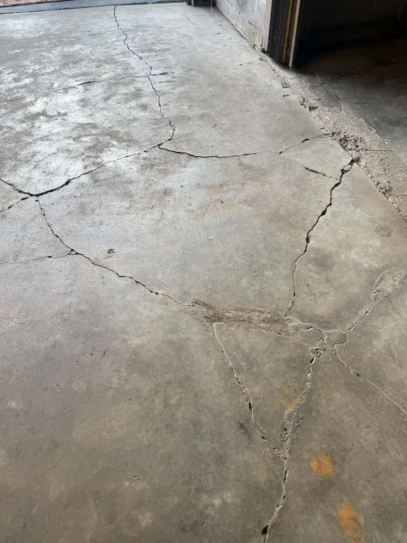 Cracked Garage Floor in Louisville, KY